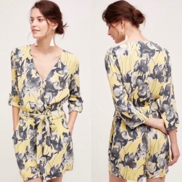 Anthropologie - Elevenses Somerset Floral Print Romper - Picture 8 of 8